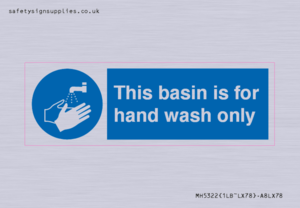 Basin for hand wash only
